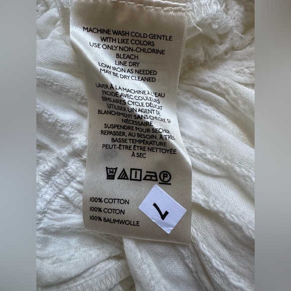 NWT Size L - Anthropologie 100% Cotton Ruched Delicate Blouse (NWT US$ 128) - Picture 15 of 15